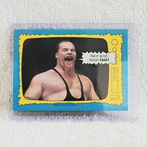 3/$25 Mint 1987 Topps Jim 'The Anvil' Neidhart Superstars Speak WWF Card 67!!